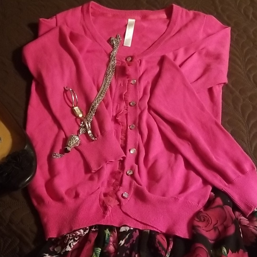 Pink Cardigan